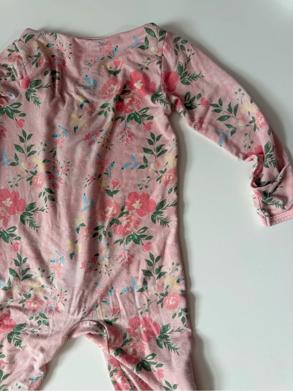 Magnetic Me Pink Floral Footed One-Piece